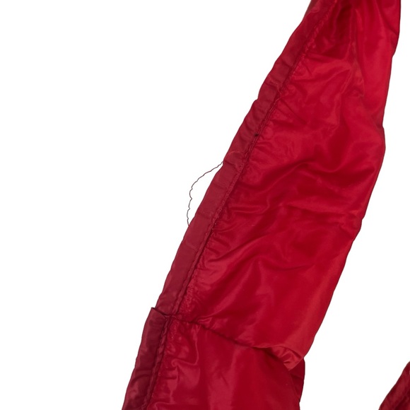 Moncler Down Filled Red Nylon Infiniti Scarf Wrap Scarf Red Winter Luxury - Picture 6 of 9